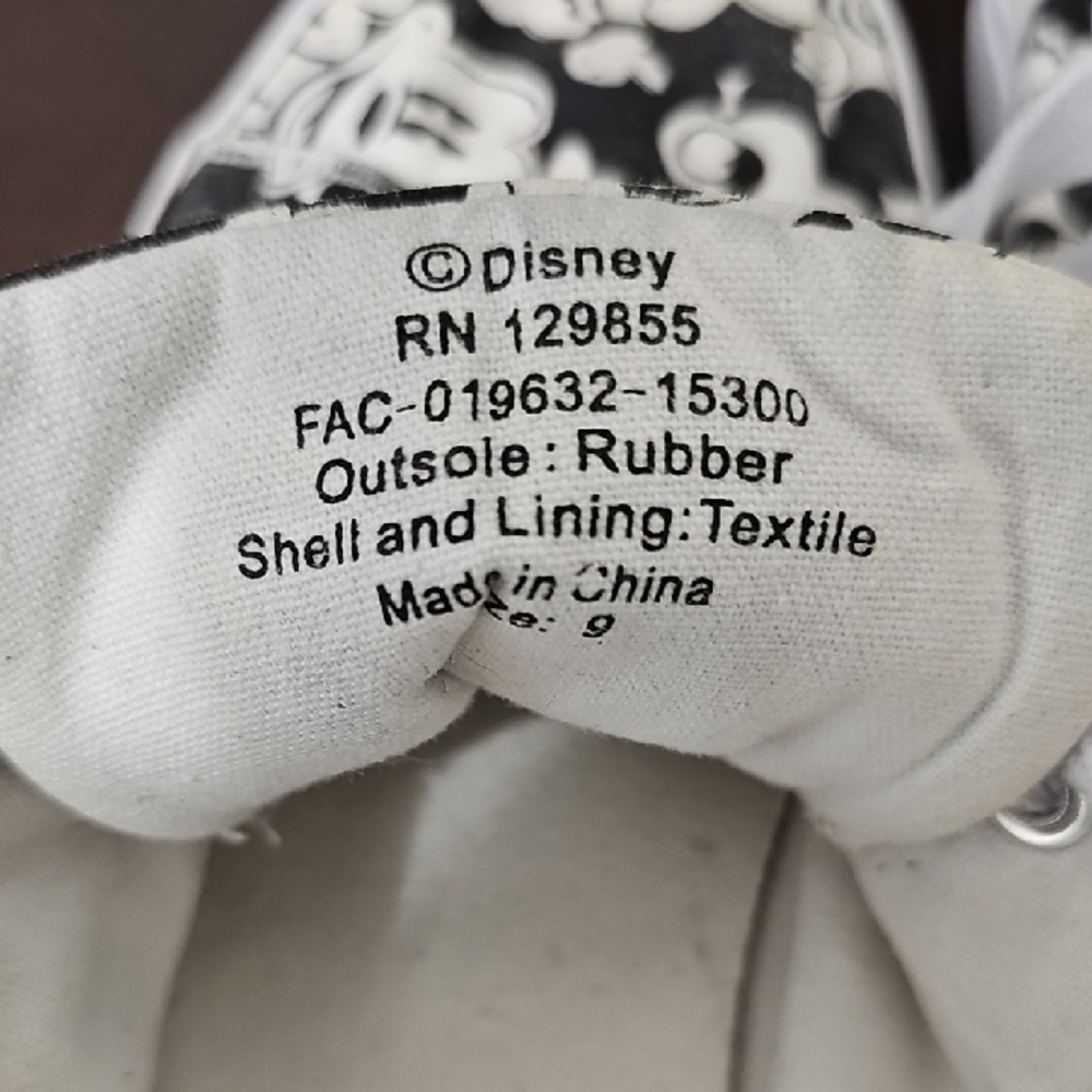 Disney Women's Sneakers - Black and White Mickey Mouse - Picture 2 of 7
